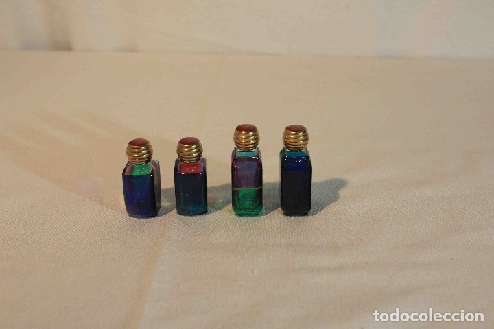 Vintage: CUATRO BOTELLAS CRISTAL MURANO - Foto 2