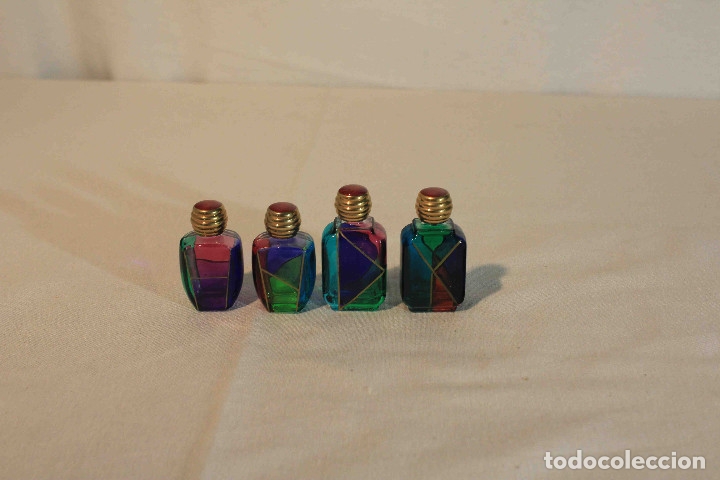 Vintage: CUATRO BOTELLAS CRISTAL MURANO - Foto 3