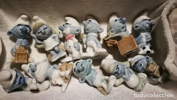 Vintage: BONITA COLECCION PITUFOS EN FINA PORCELANA &Uacute;NICOS EN TODOCOLECCION Y DIRIA QUE EN LA RED