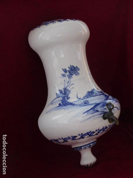 Vintage: PORCELANA DEPOSITO DE AGUA CON GRIFO. 40X24X15CM