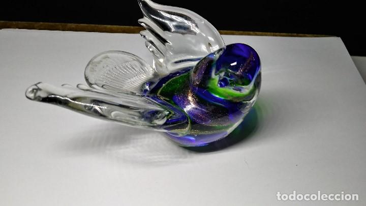 Vintage: P&Aacute;JARO DE CRISTAL DE MURANO. - Foto 1