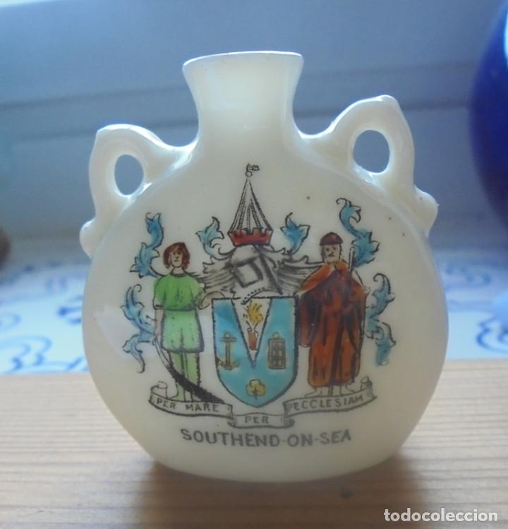 Vintage: Pote porcelana fina escudo Southend-on-Sea (Inglaterra)