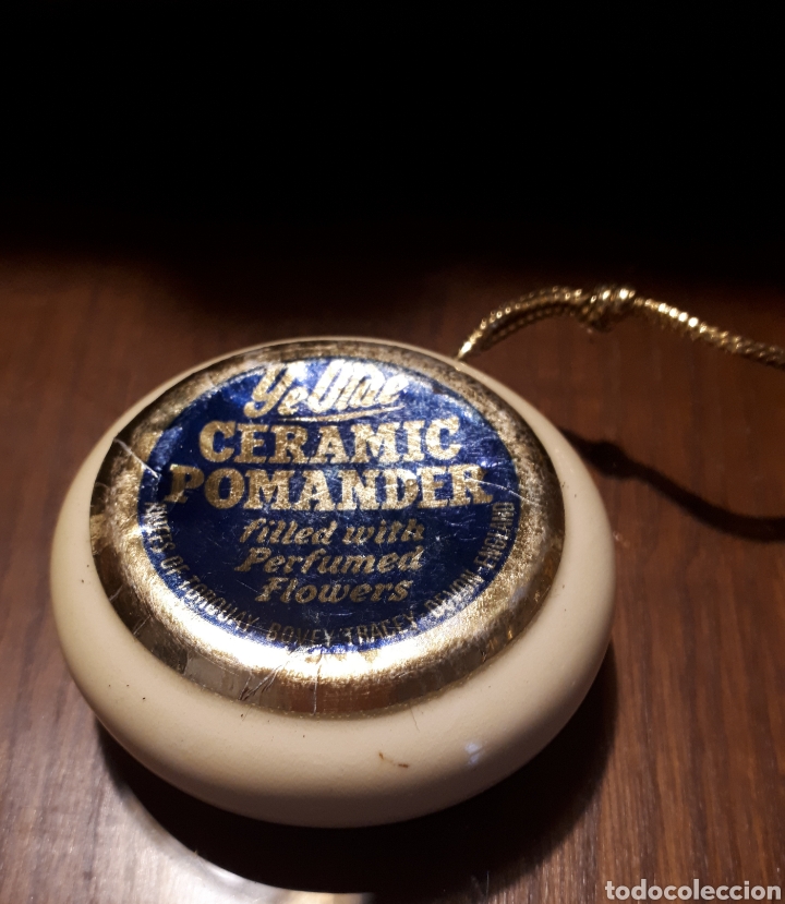 Vintage: Ceramic Pomander Ye Olde Great Britain Aidees - Foto 2