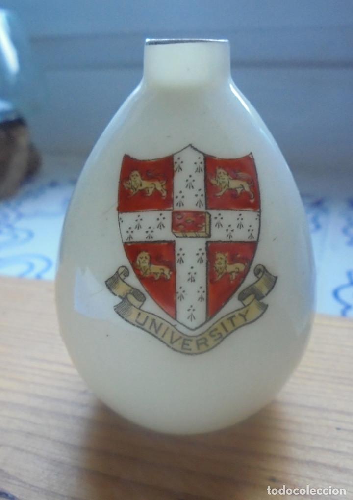 Vintage: Pote de porcelana fina Cambridge University. Crested china