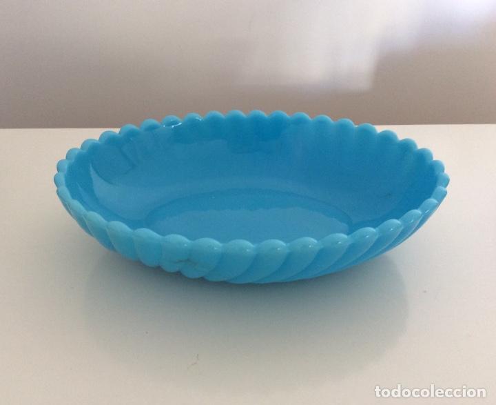 Vintage: BANDEJA OPALINA AZUL - Foto 1
