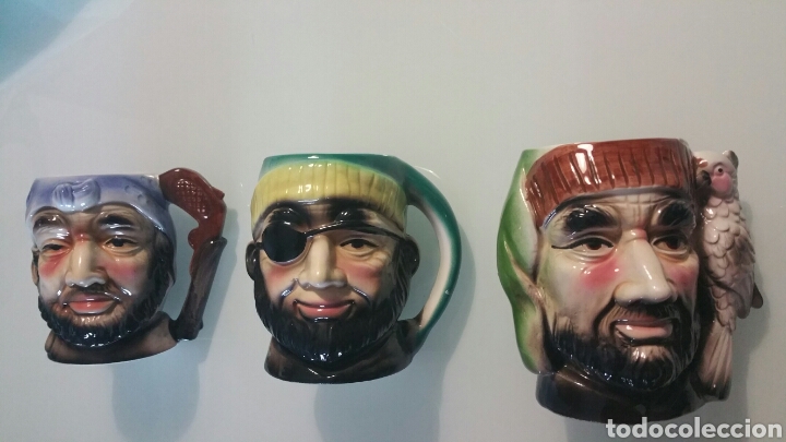 Vintage: Juego de tazas de cer&aacute;mica esmaltada, EIHO, vintage.