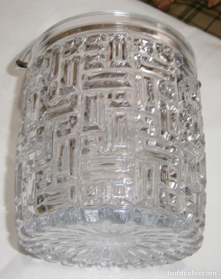 Vintage: cubitera de cristal 12 cms de alta  x  9 cms de base - Foto 2