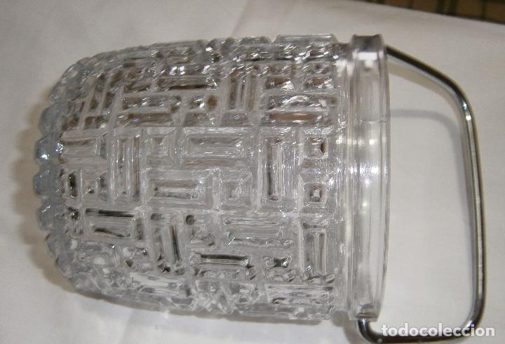 Vintage: cubitera de cristal 12 cms de alta  x  9 cms de base - Foto 3