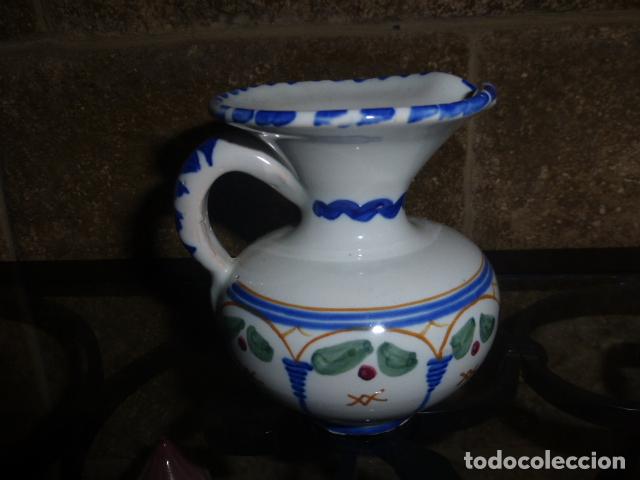 Vintage: JARRON DE CERAMICA VIDRIADA, PINTADO A MANO