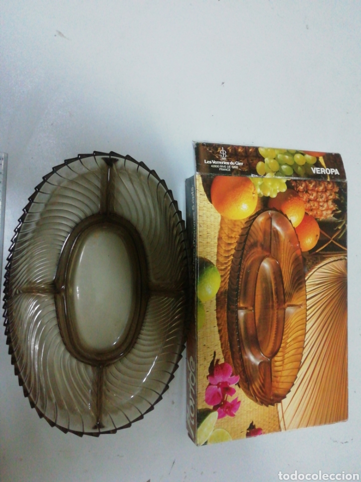 Vintage: Bandeja cristal con divisiones - Foto 2