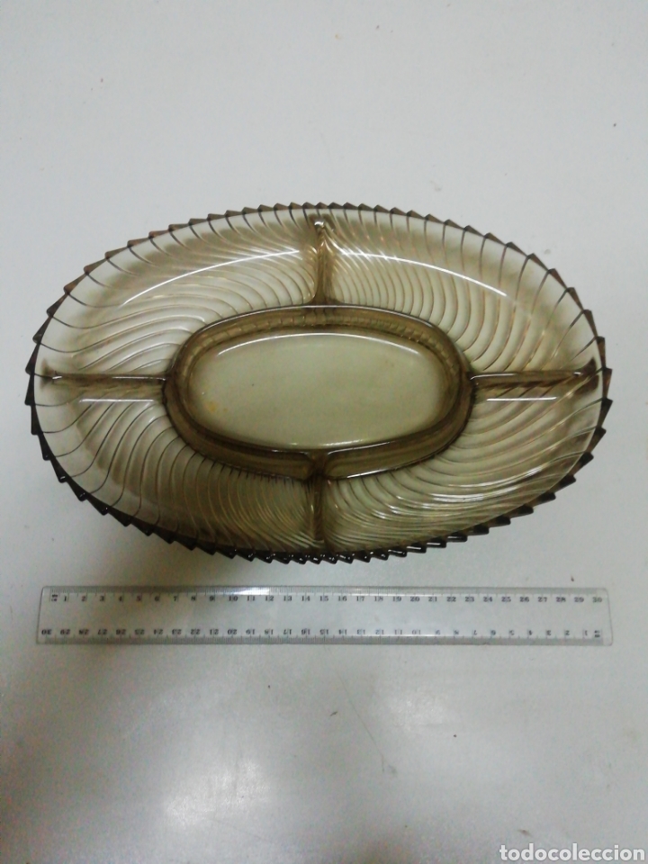Vintage: Bandeja cristal con divisiones - Foto 1