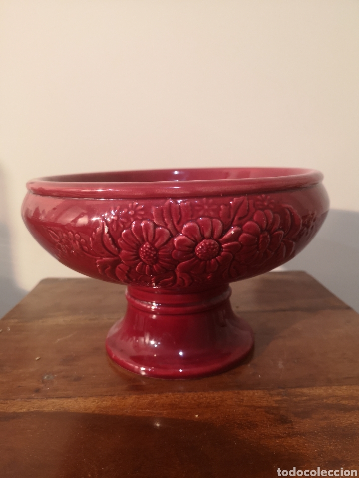 Vintage: CENTRO DE MESA, FRUTERO, EN PORCELANA, VINTAGE. ALTURA 16CM, DIAMETRO 25CM