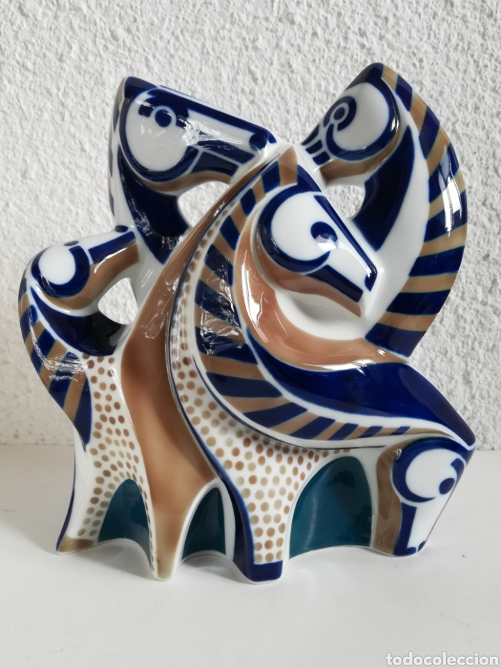 Vintage: Figura Caballos de porcelana Sargadelos - Galicia Decoraci&oacute;n Vintage