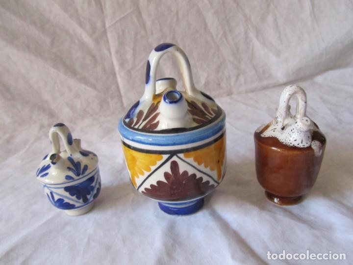 Vintage: 3 botijos cer&aacute;micos en miniatura - Foto 4