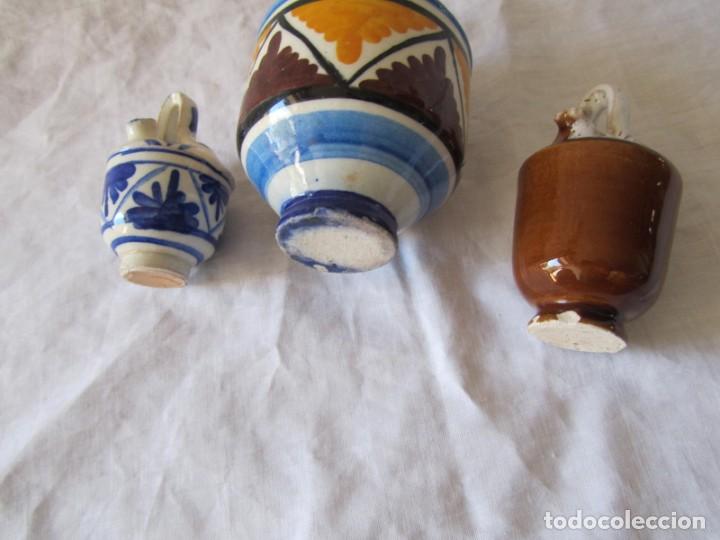 Vintage: 3 botijos cer&aacute;micos en miniatura - Foto 8