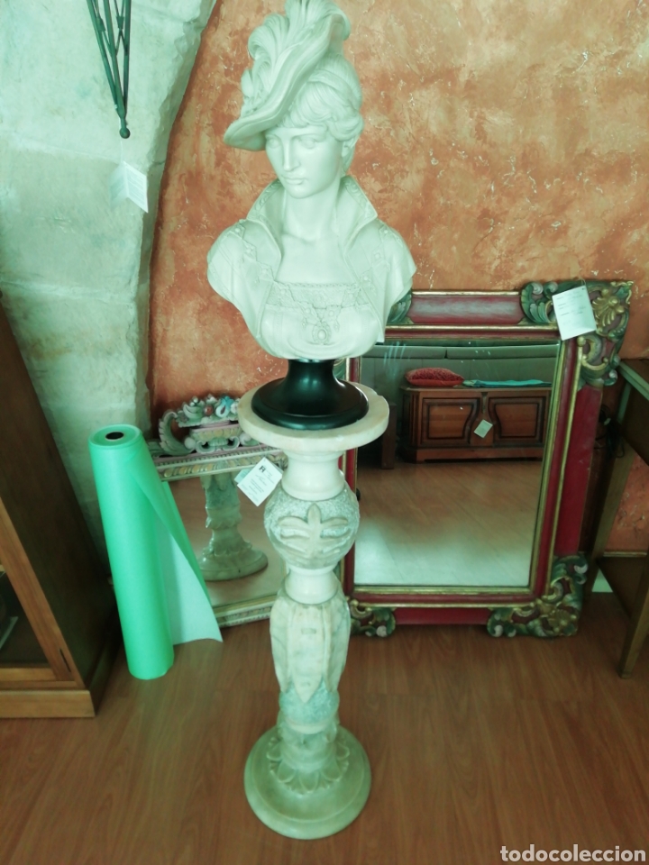 Vintage: Decoraci&oacute;n Busto con pedestal