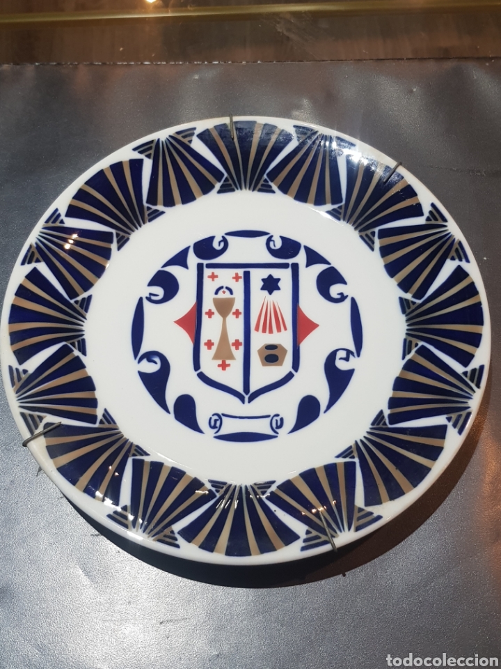 Vintage: Plato de colecci&oacute;n de Castro Sargadelos escudos de Galicia