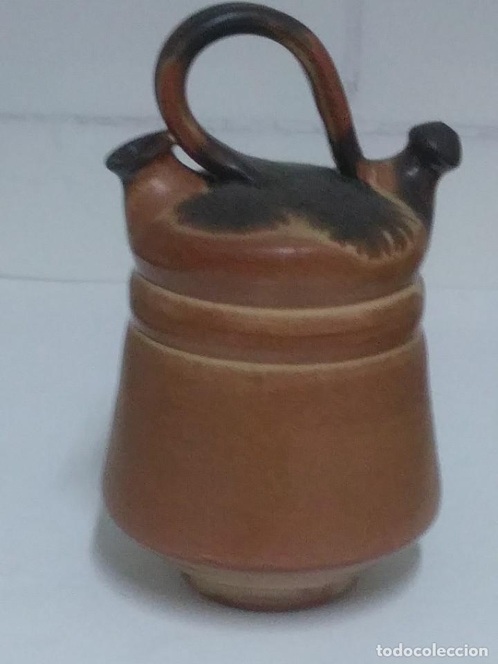 Vintage: BOTIJO C&Aacute;NTARO DE BARRO - Foto 2