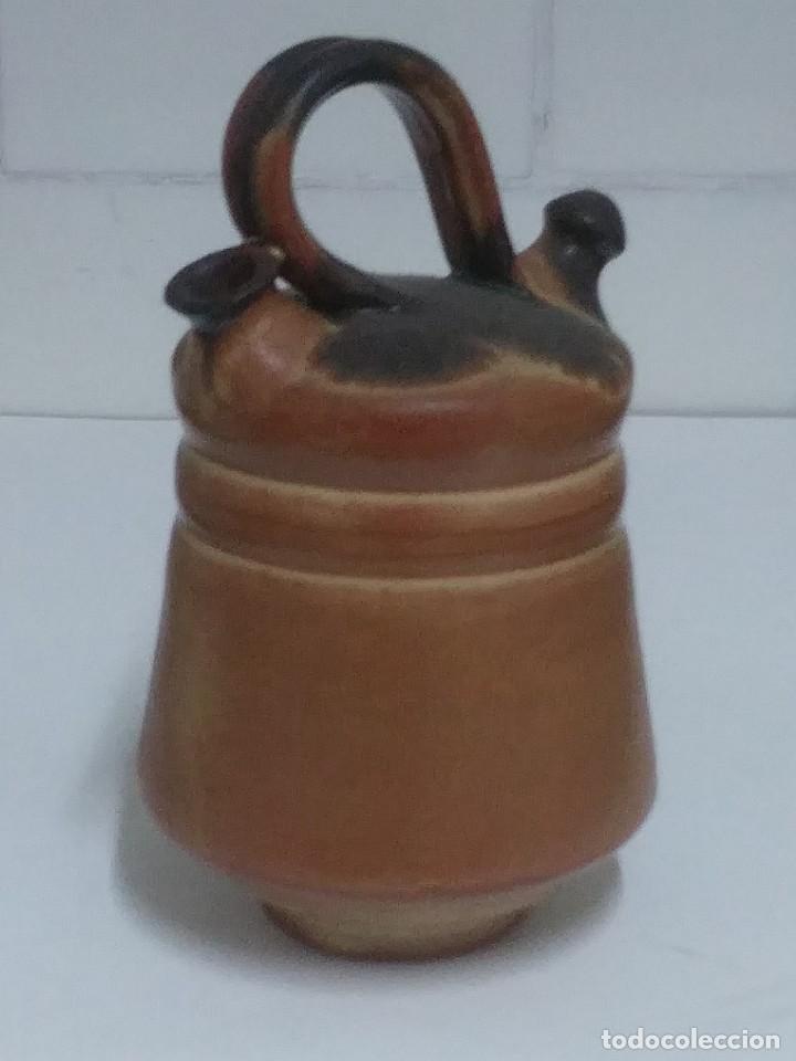 Vintage: BOTIJO C&Aacute;NTARO DE BARRO - Foto 6