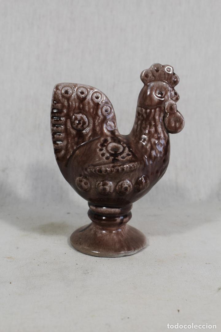 Vintage: gallo en ceramica