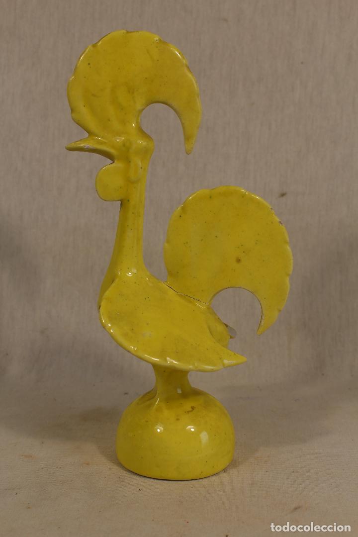 Vintage: gallo en ceramica