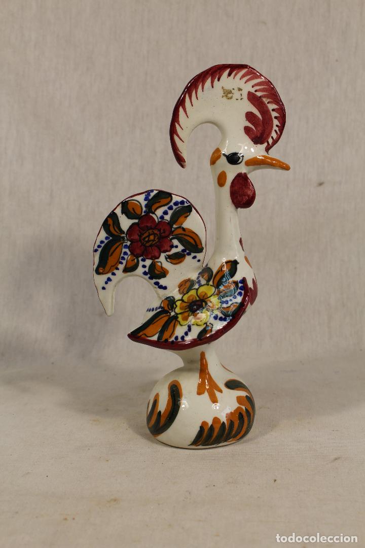 Vintage: gallo en ceramica