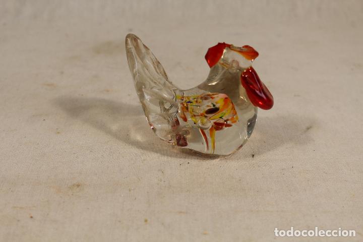 Vintage: gallo en cristal de murano - Foto 2