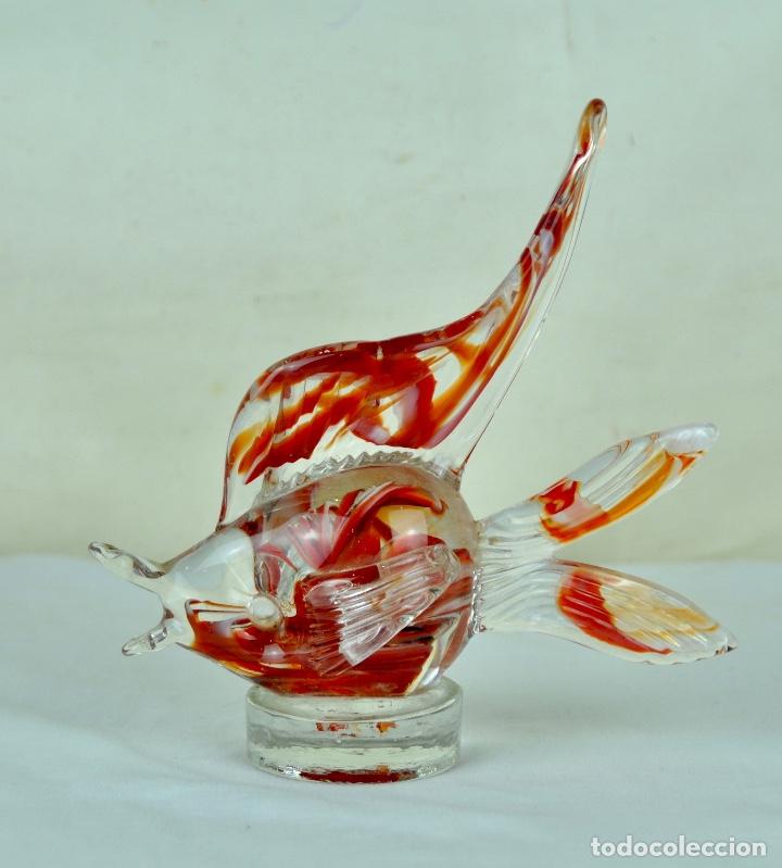 Vintage: Pez de Murano con base - Foto 5