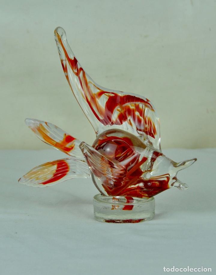Vintage: Pez de Murano con base - Foto 1