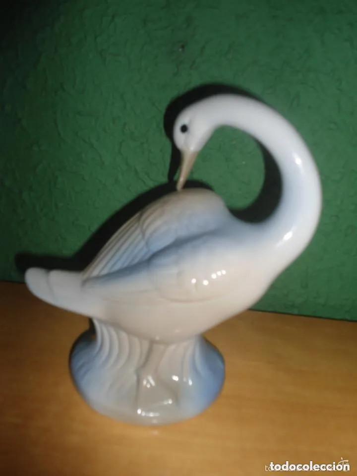 Vintage: FIGURA PATO OCA CISNE AVE PORCELANA - SELLO MESTRE