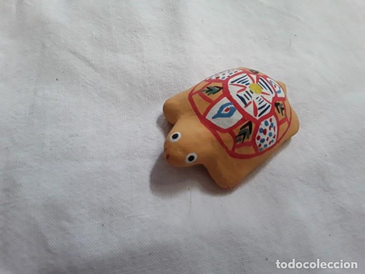 Vintage: Tortuga de barro decorativa