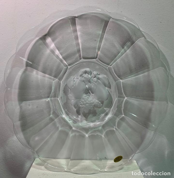 Vintage: VAL ST LAMBERT, PLATO DE CRISTAL. - Foto 1