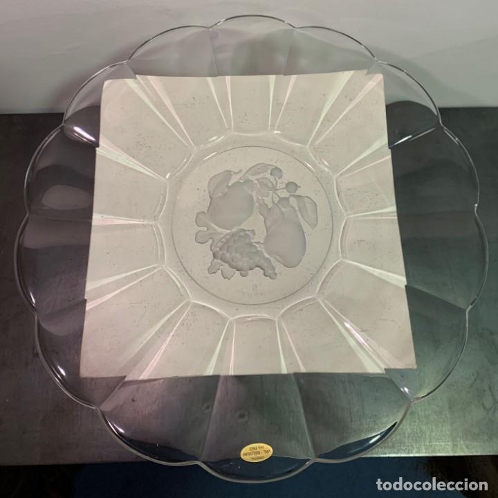 Vintage: VAL ST LAMBERT, PLATO DE CRISTAL. - Foto 2