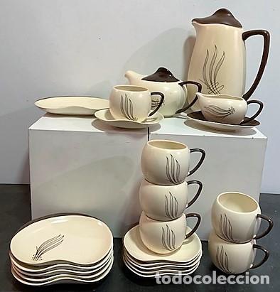 Vintage: CARLTON WARE. JUEGO DE CAF&Eacute; Y POSTRE. - Foto 1