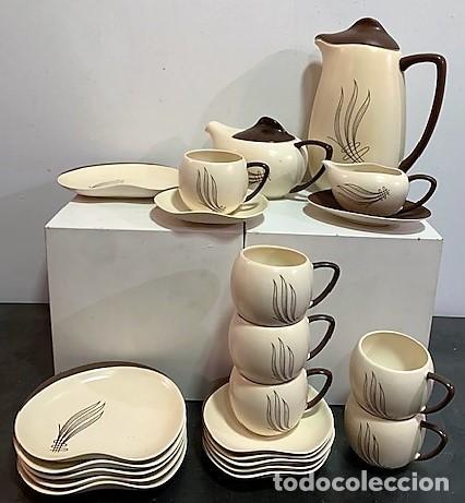Vintage: CARLTON WARE. JUEGO DE CAF&Eacute; Y POSTRE. - Foto 2