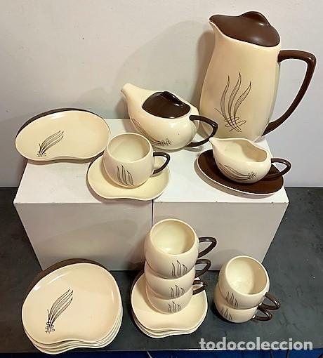 Vintage: CARLTON WARE. JUEGO DE CAF&Eacute; Y POSTRE. - Foto 3