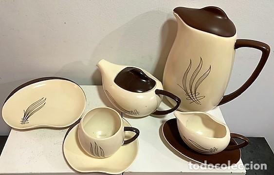 Vintage: CARLTON WARE. JUEGO DE CAF&Eacute; Y POSTRE. - Foto 5