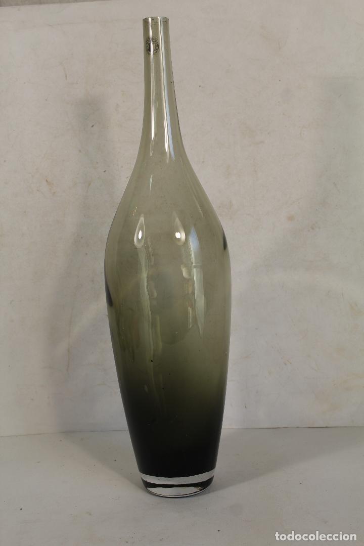 Vintage: botella jarron de crital hand made - Foto 2
