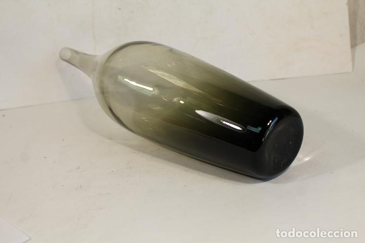 Vintage: botella jarron de crital hand made - Foto 4