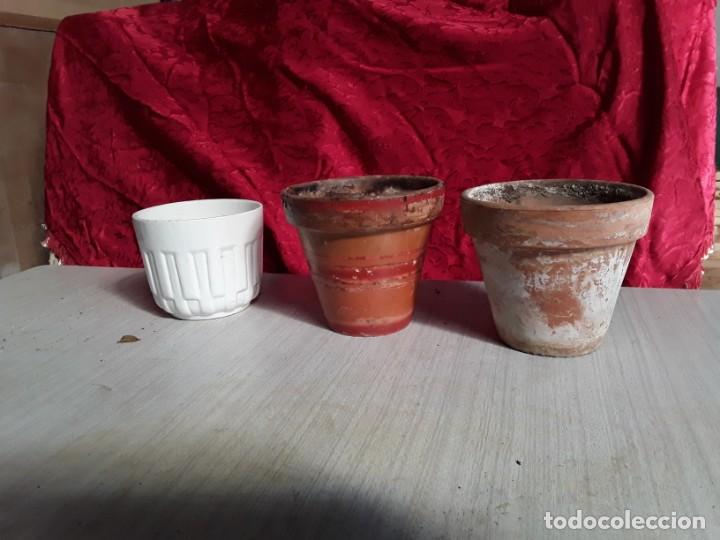 Vintage: Maceta o tiesto 3 unidades