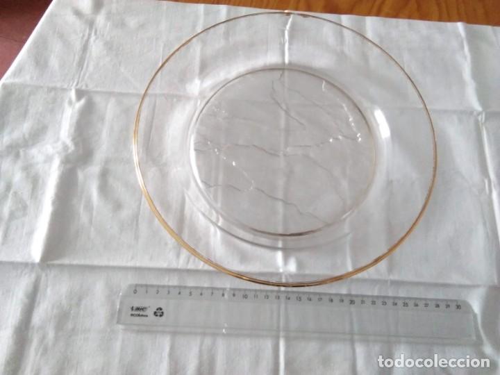 Vintage: BONITO PLATO DE CRISTAL - Foto 2