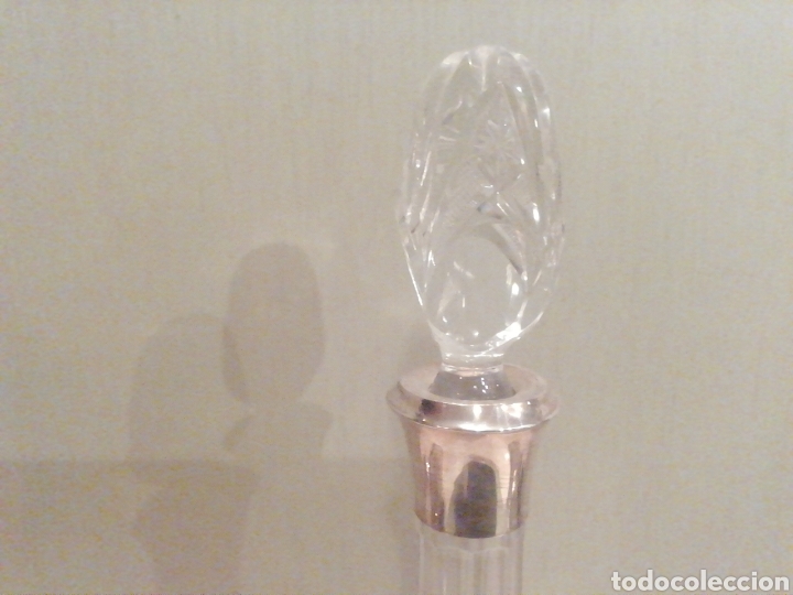 Vintage: Licoreras tallada. Cuello plata. - Foto 2