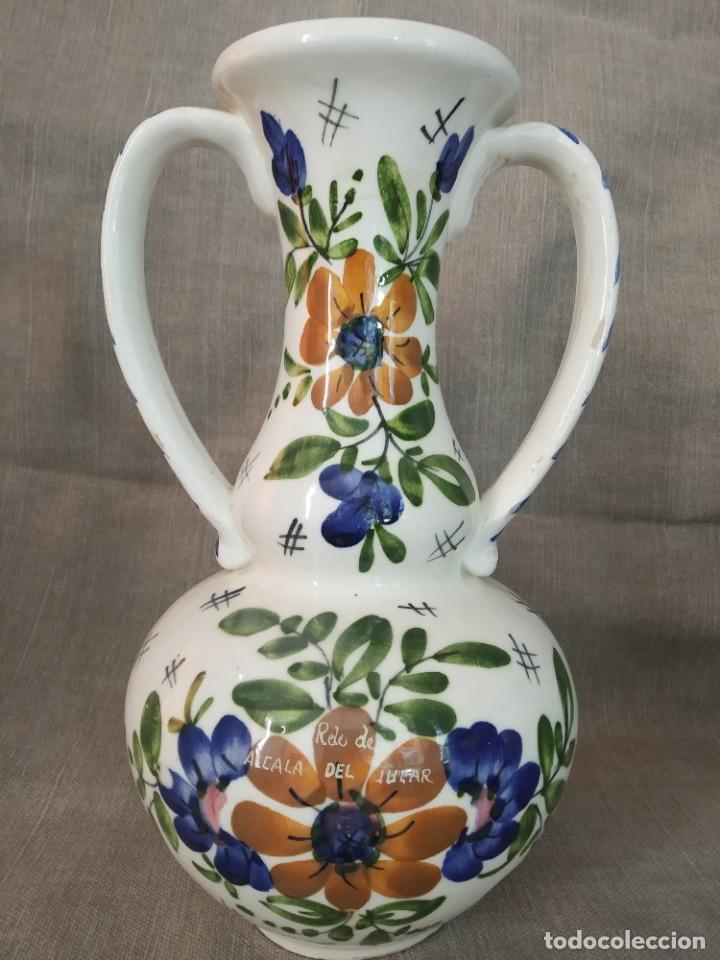 Vintage: JARRON CER&Aacute;MICA - ALCAL&Aacute; DE J&Uacute;CAR ALBACETE - FLORERO - *R