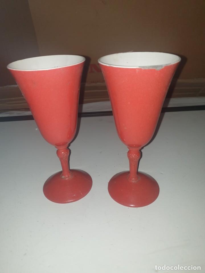 Vintage: 2 COPAS PINTADAS - Foto 1