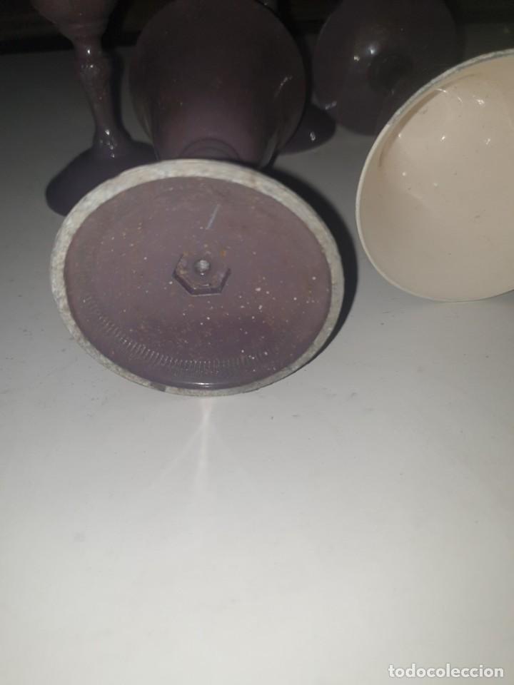 Vintage: 4 copas marron - Foto 3