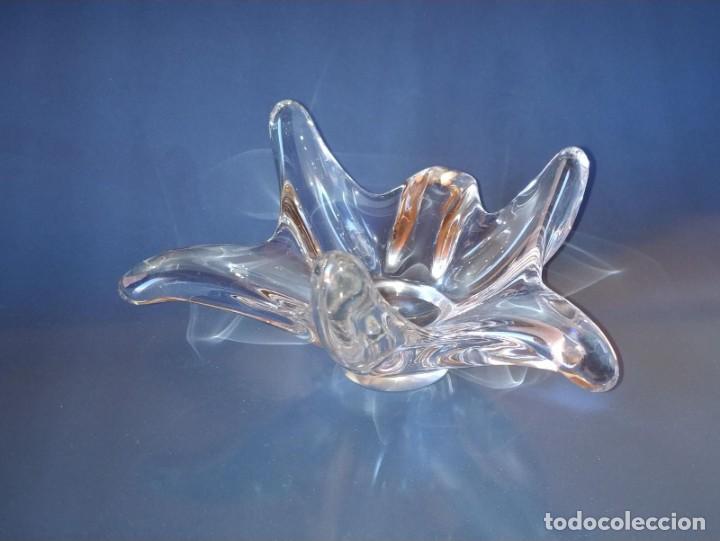 Vintage: PEQUE&Ntilde;O CENTRO DE MESA EN CRISTAL TRANSPARENTE. - Foto 2