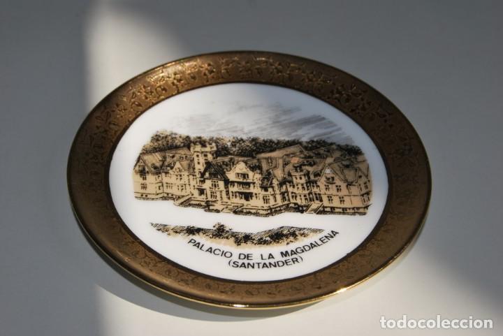 Vintage: PLATO DE PORCELANA - PALACIO DE LA MAGDALENA, SANTANDER - JOS&Eacute; A. PE&Ntilde;A - A&Ntilde;OS 70