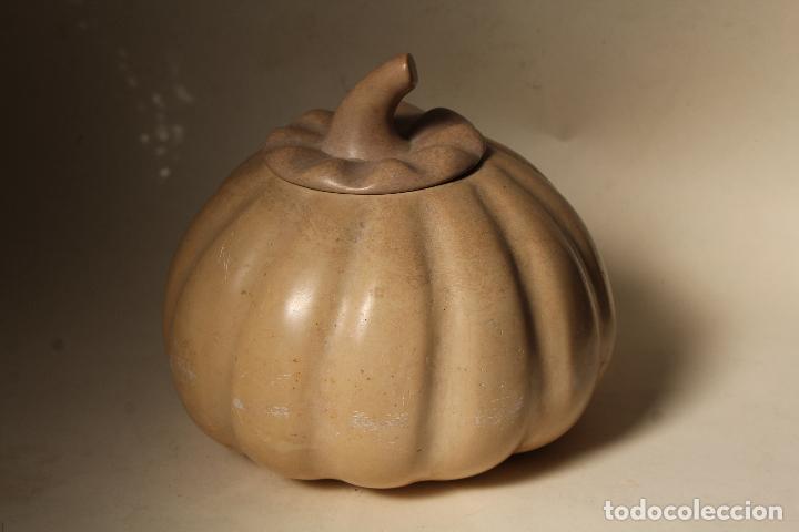 Vintage: calabaza caja joyero en ceramica-marmolina