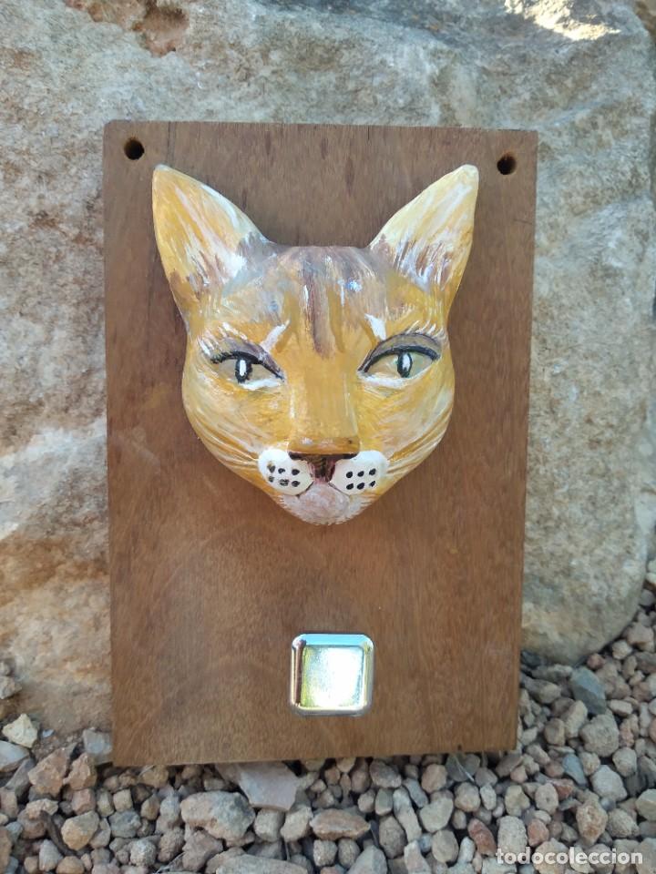 Vintage: perchero gato madera teka - Foto 4