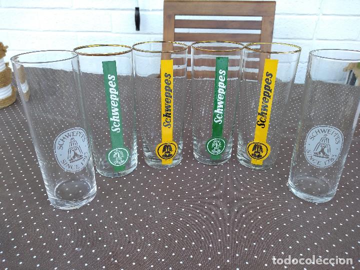 Vintage: 6 vasos Schweppes - Foto 1